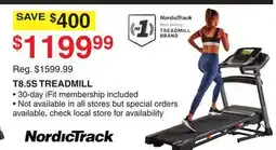 Dunham's Sports NORDICTRACK T8.5S TREADMILL offer