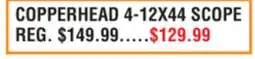 Dunham's Sports COPPERHEAD 4-12X44 SCOPE offer