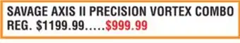 Dunham's Sports SAVAGE AXIS II PRECISION VORTEX COMBO offer