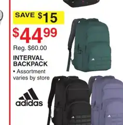 Dunham's Sports ADIDAS INTERVAL BACKPACK offer
