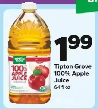 Save a Lot Tipton Grove 100% Apple Juice offer