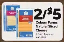 Save a Lot Coburn Farms Natural Sliced Cheese offer