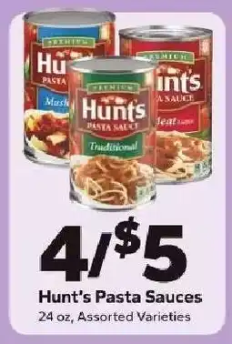 Save a Lot Hunt's Pasta Sauces offer