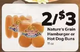 Save a Lot Nature's Grain Hamburger or Hot Dog Buns offer