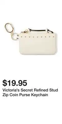 Victoria's Secret Victoria's Secret Refined Stud Zip Coin Purse Keychain offer
