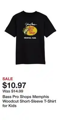 Cabela's Bass Pro Shops Memphis Woodcut Short-Sleeve T-Shirt for Kids offer