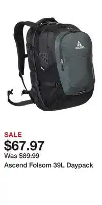 Cabela's Ascend Folsom 39L Daypack offer