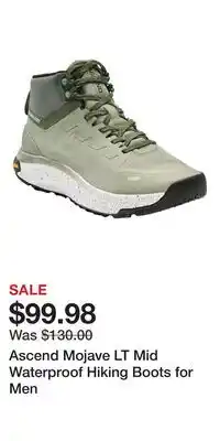 Cabela's Ascend Mojave LT Mid Waterproof Hiking Boots for Men offer