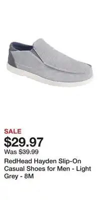 Cabela's RedHead Hayden Slip-On Casual Shoes for Men - Light Grey - 8M offer