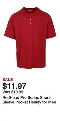 Cabela's RedHead Pro Series Short-Sleeve Pocket Henley for Men offer