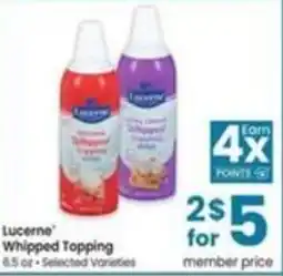 Albertsons Lucerne whipped topping offer