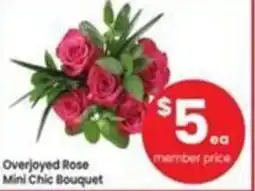 Albertsons Overjoyed rose mini chic bouquet offer