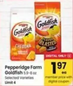 Albertsons Pepperidge farm goldfish offer