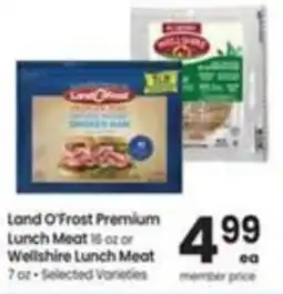 Albertsons Land O'Frost Premium Lunch Meat offer
