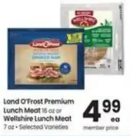 Albertsons Land O'Frost Premium Lunch Meat offer