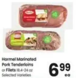 Albertsons Hormel Marinated Pork Tenderloins or Fillets offer