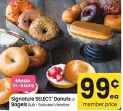 Albertsons Signature SELECT' Donuts or Bagels Bulk offer