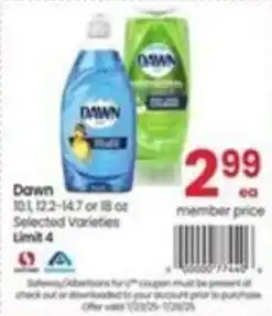 Albertsons Dawn offer