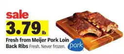 Meijer Meijer Pork Loin Back Ribs offer