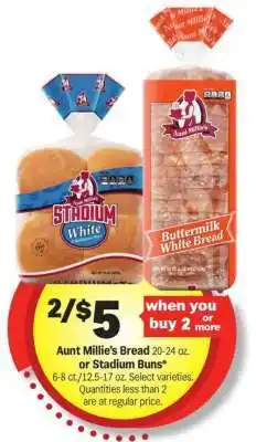 Meijer Aunt Millie's Bread or Stadium Buns offer