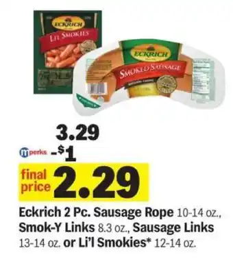Meijer Eckrich Sausages offer