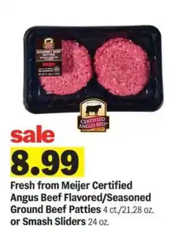 Meijer Meijer Certified Angus Beef Patties offer
