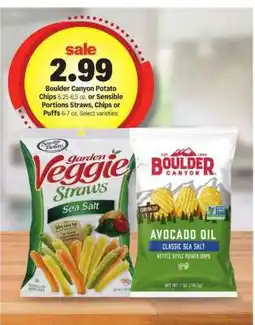 Meijer Boulder Canyon Potato Chips or Sensible Portions Straws, Chips or Puffs offer