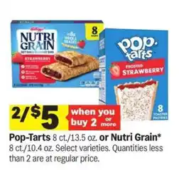 Meijer Pop-Tarts or Nutri Grain offer