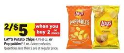 Meijer Lay's Potato Chips or Poppables offer