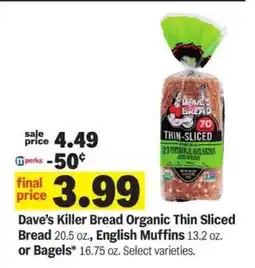 Meijer Dave's Killer Bread Organic Thin-Sliced Bread offer