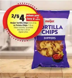 Meijer Meijer Tortilla Chips or Potato Chips offer