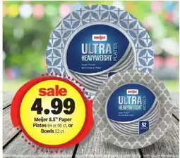 Meijer Meijer 8.5” Paper Plates or Bowls offer