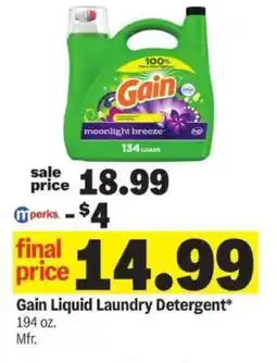 Meijer Gain Liquid Laundry Detergent offer