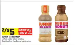 Meijer Dunkin' Iced Coffee offer