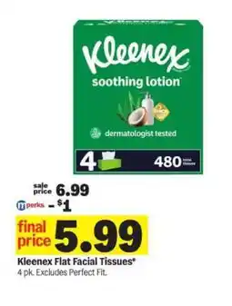 Meijer Kleenex Flat Facial Tissues offer