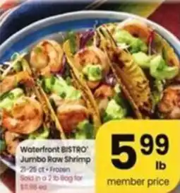Albertsons Waterfront BISTRO Jumbo Raw Shrimp offer