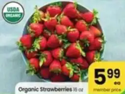 Albertsons Organic Strawberries offer