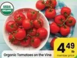 Albertsons Organic Tomatoes on the Vine offer