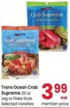 Albertsons Trans Ocean Crab Supreme offer