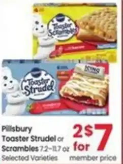 Albertsons Pillsbury Toaster Strudel or Scrambles offer