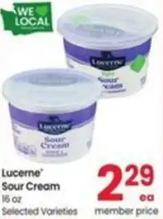 Albertsons Lucerne Sour Cream offer
