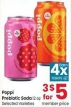 Albertsons Poppi Prebiotic Soda offer