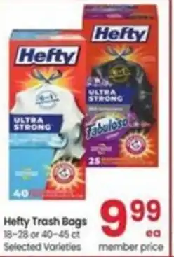 Albertsons Hefty Trash Bags offer