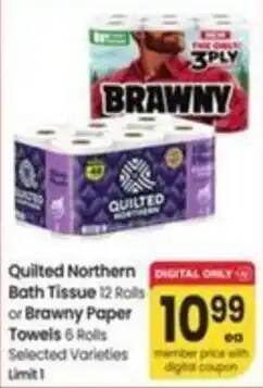 Albertsons Quilted Northern Bath Tissue offer