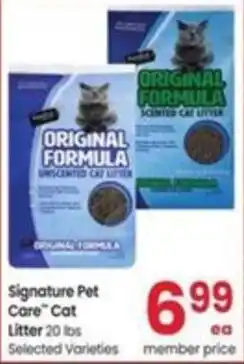 Albertsons Signature Pet Care Cat Litter offer
