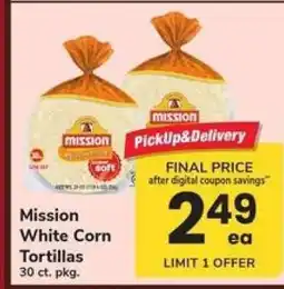 Safeway Mission White Corn Tortillas offer
