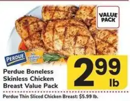 Safeway Perdue Boneless Skinless Chicken Breast Value Pack offer