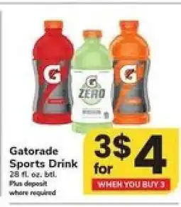 Safeway Gatorade Sports Drink offer