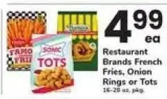 Safeway Restaurant Brands French Fries, Onion Rings or Tots offer