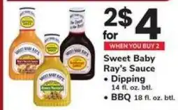 Safeway Sweet Baby Ray's Sauce offer